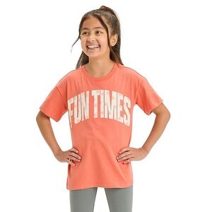 NWT Cat & Jack girls tshirt “Fun Times”